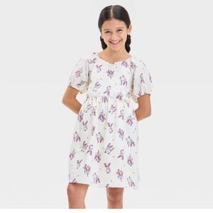 Pokemon girls dress with puff sleeves